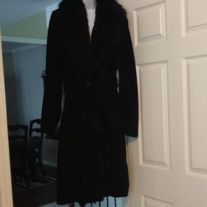 Women's Suede Dress Coat